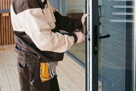 Cleaning And Polishing Glass Door Installation in Sunset, FL